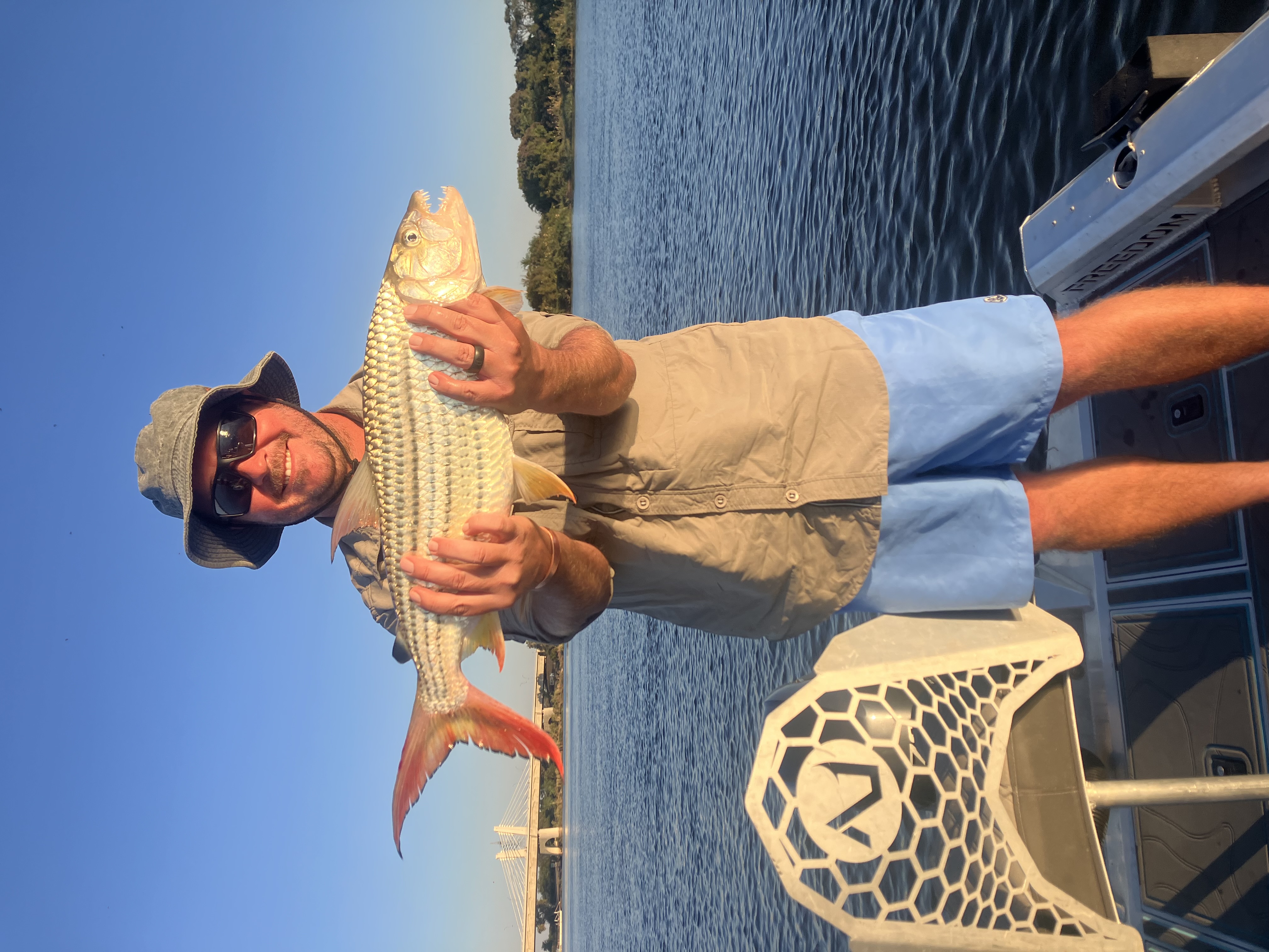 AW Viljoen with Tiger Fish
